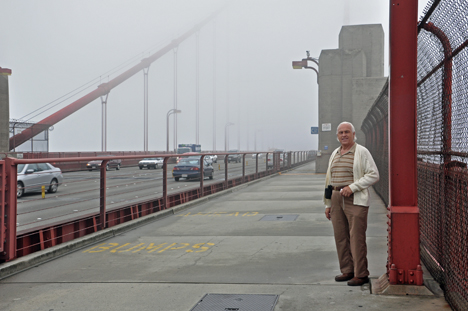 Lee Duquette on the Golden Gate Bridge
